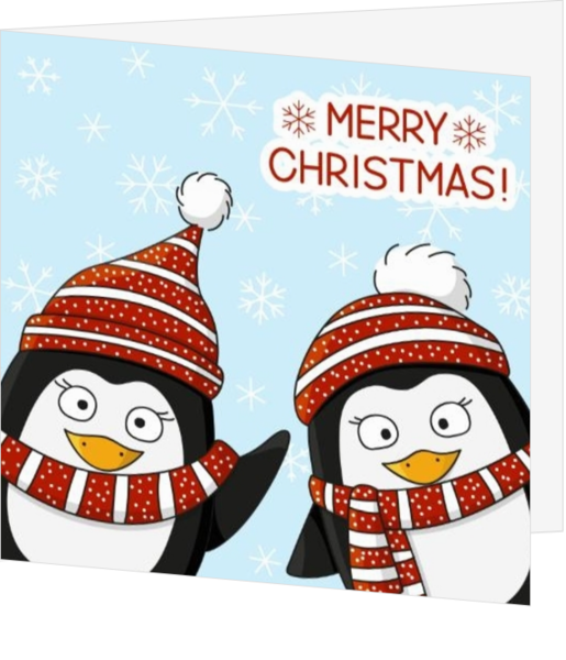 Merry Christmas twee pinguins