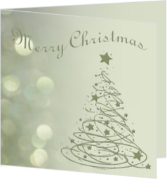 Kerstboom - klassieke kerstkaart met groene kerstboom mk2508004, vk